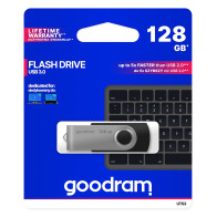 GoodRAM Pendrive 128GB UTS3 BLACK USB 3.0 - retail blister - UTS3-1280K0R11 GRUTS3-1280K0R1