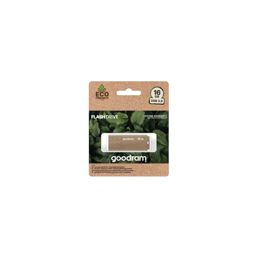 GoodRAM Pendrive 16GB UME3 GREEN USB 3.0 - retail blister - UME3-0160EFR11 GRUME3-0160EFR1