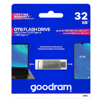 GoodRAM DUALDRIVE OTG 32GB USB 3.2 + type C - ODA3-0320S0R11 GRODA3-0320S0R1
