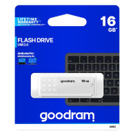 GoodRAM Pendrive 16GB UME2 white USB 2.0 - retail blister - UME2-0160W0R11 GRUME2-0160W0R1