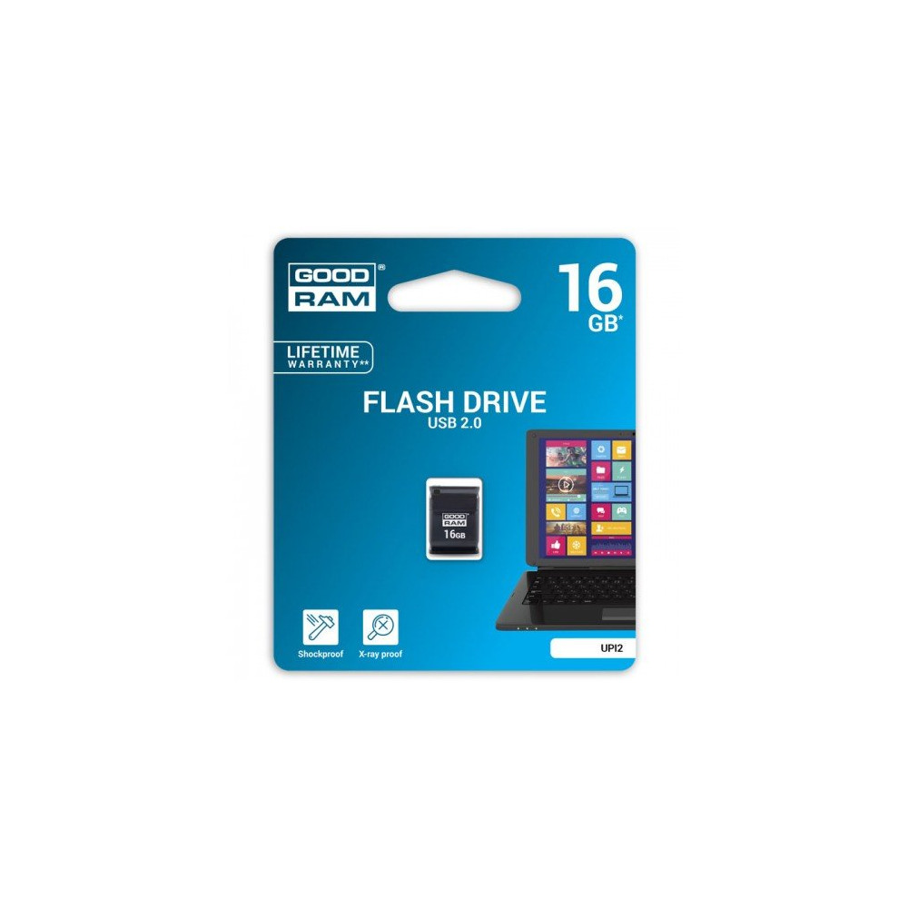 Goodram Pendrive UPI2 16GB USB MINI 2.0 blk - retail blister - UPI2-0160K0R11 GRUPI2-0160K0R1