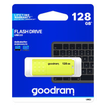 GoodRAM Pendrive 128GB UME2 yellow USB 2.0 - retail blister - UME2-1280Y0R11 GRUME2-1280Y0R1