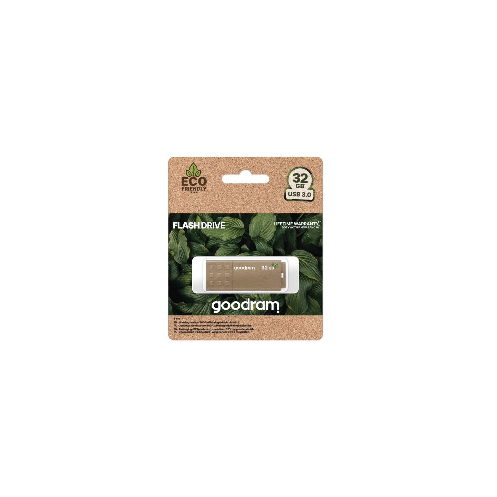 GoodRAM Pendrive 32GB UME3 GREEN USB 3.0 - retail blister - UME3-0320EFR11 GRUME3-0320EFR1