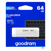 GoodRAM Pendrive 64GB UME2 white USB 2.0 - retail blister - UME2-0640W0R11 GRUME2-0640W0R1