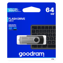 GoodRAM Chiavetta/Pendrive USB Twister 64GB nera USB 2.0 - UTS2-0640K0R11 GRUTS2-0640K0R1