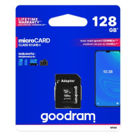 GoodRAM microSD 128GB class 10 UHS I + adapter - retail blister - M1AA-1280R12 GR-M1AA-1280R11