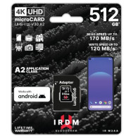 GoodRAM microSD IRDM 512GB UHS I U3 A2 + adapter - IR-M2AA-5120R12 GR-M2AA-5120R12