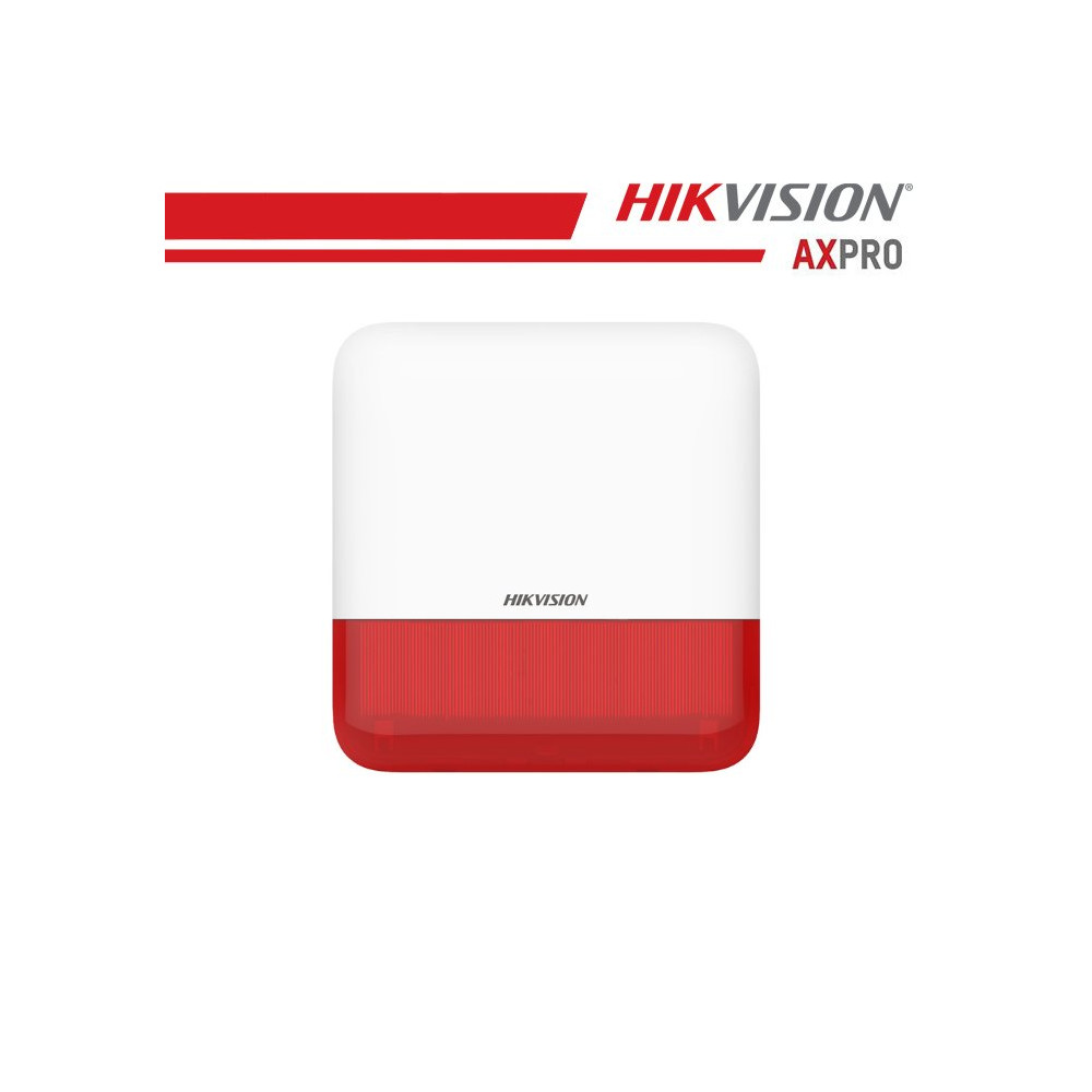 Hikvision Sirena da Esterno Wireless (Rosso) - DS-PS1-E-WE DS-PS1-E-WEM