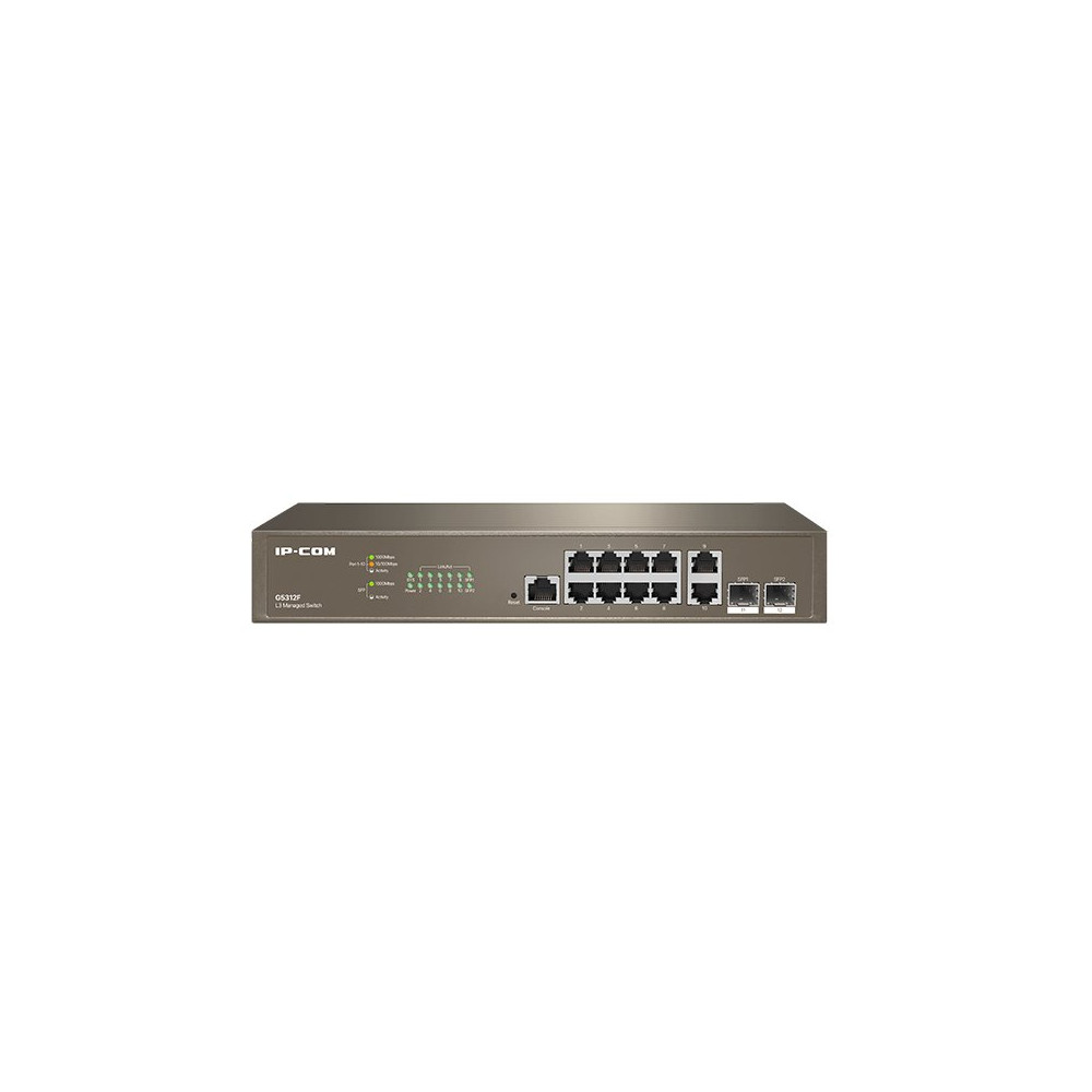 IP-COM Switch Gigabit cloud managed L3 - 12 porte (10 GE + 2 SFP)ProFi | G5312F IC-G5312F