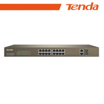 Tenda Switch PoE Web Smart 16 Porte 10/100+2Gb+2SFP - EOL | TEF1218P-16-250W NT-TEF1218P-250