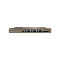 Tenda Switch Gigab PoE gestito L3 - 28port(24GE PoE +4SFP) | TEG5328P-24-410W NT-TEG5328P-410