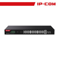 IP-COM Switch Gigabit PoE - 28 porte (24 GE PoE + 2 GE + 2 SFP) | G1128P-24-410W IC-G1128P-410