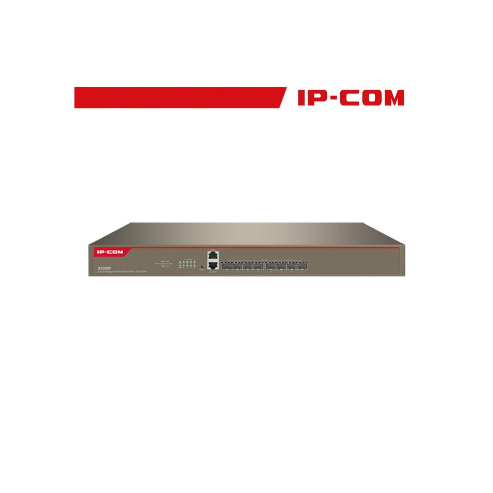 IP-COM Switch Gigabit cloud managed L3 - 8 porte 10G SFP+ | X5308F IC-X5308F
