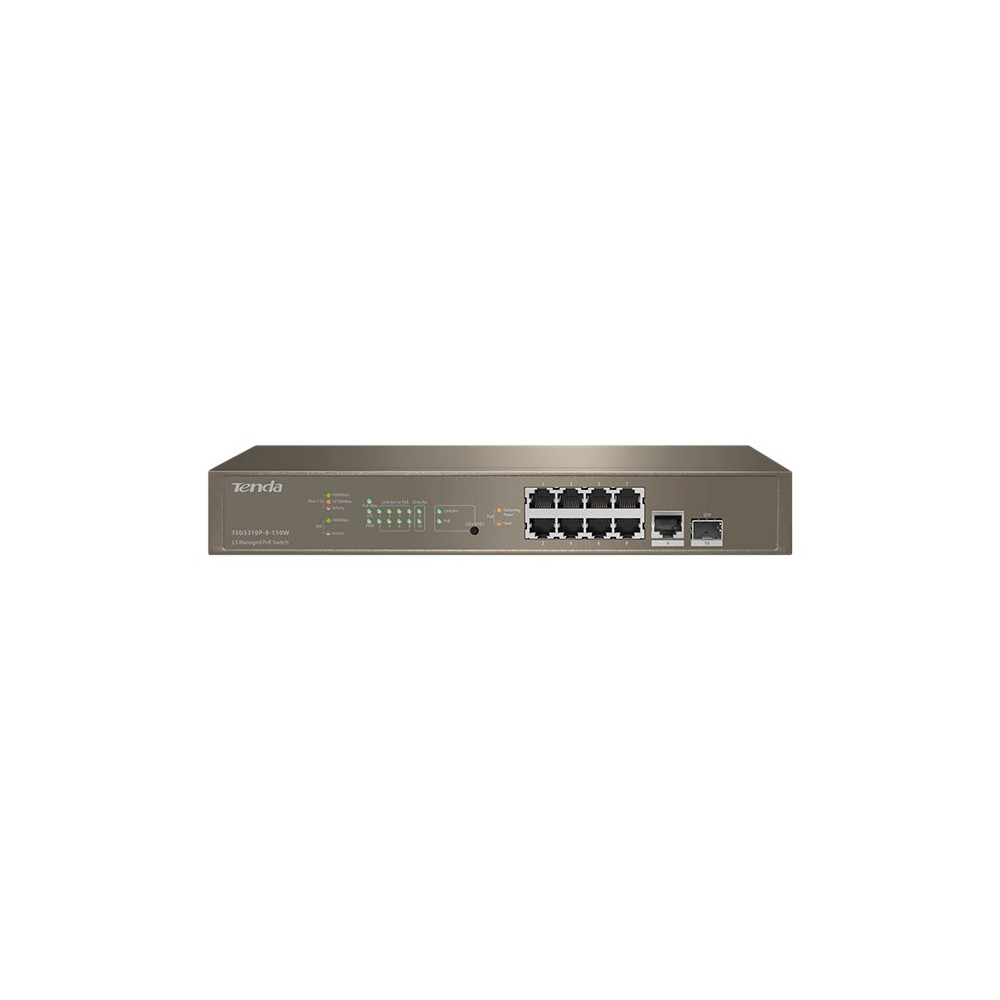 Tenda Tenda L3 Managed PoE 8-porte 10/100/1000 - EOL | TEG5310P-8-150W NT-TEG5310P-150