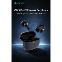 Auricolari EM402 wireless senza inserimento nell'orecchio OWS Pro2 Neri DEEM402261B