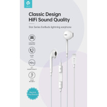 Auricolari compatibili Apple Lightning con controlli e microfono DEELAP864W