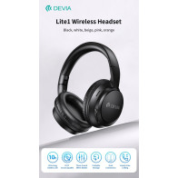 Lite1 Cuffie Over-Ear Wireless ad Alta Autonomia con Audio AAC e Ricarica Type-C Rosa DEM205214P