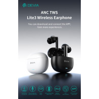 Auricolari wireless ANC TWS Lite3 Bluetooth 5.4 Bianchi DETWSL3942W