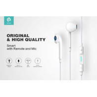 Auricolari Devia Smart con Mic e Controllo 1.2 mt Bianco DESMEP077W