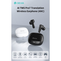 Auricolari TWS Earbuds AI con ANC Avanzato, 4-Mic ENC e Traduzione Multilingua in Tempo Reale Bianchi DEP7TWS858W