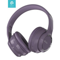 Cuffia wireless V2 EM039 bluetooth V. 5.2 ricaricabile Viola DEWHV2466V
