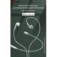 Auricolari Comma Apple Lightning Certificati MFI Voce/Musica COAUMFI914