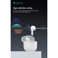 Auricolari Devia TWS-K1 Bluetooth 5.3 EM057 Bianchi DETWS57237W