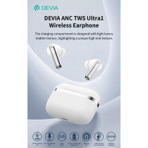 Auricolari carica wireless ANC TWS Ultra1 annullamento rumore esterno Bianchi DETWEM031808W