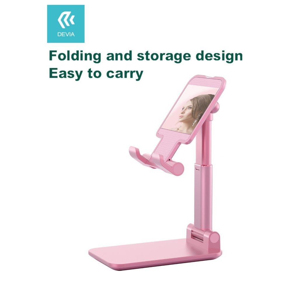 Supporto Regolabile a libro per Tablet e Smartphone Rosa DESTT987P