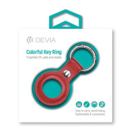 Portachiavi per AirTag Apple in Pelle colore Rosso DESATP130R