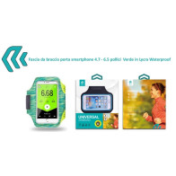 Fascia da braccio porta smartphone 4.7 - 6.5 pollici Verde DEEGAB526G