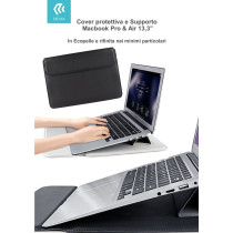 Cover protettiva per Macbook Pro e Air 13,3 2020 colore Nera DEMK13334B
