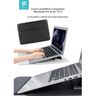 Cover protettiva per Macbook Pro e Air 13,3 2020 colore Nera DEMK13334B