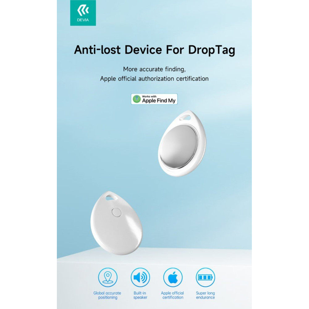 Anti-smarrimento DropTag G2302 Compatibile con Apple Find My DEALDT451W