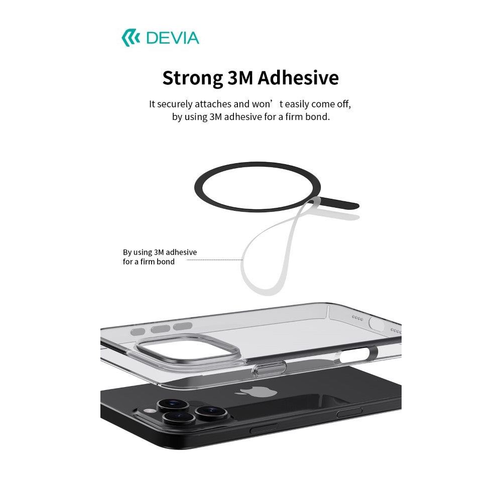 Adesivi Magnetici universali per magsafe su cover 2pz Bianco e Nero DEADMAR936