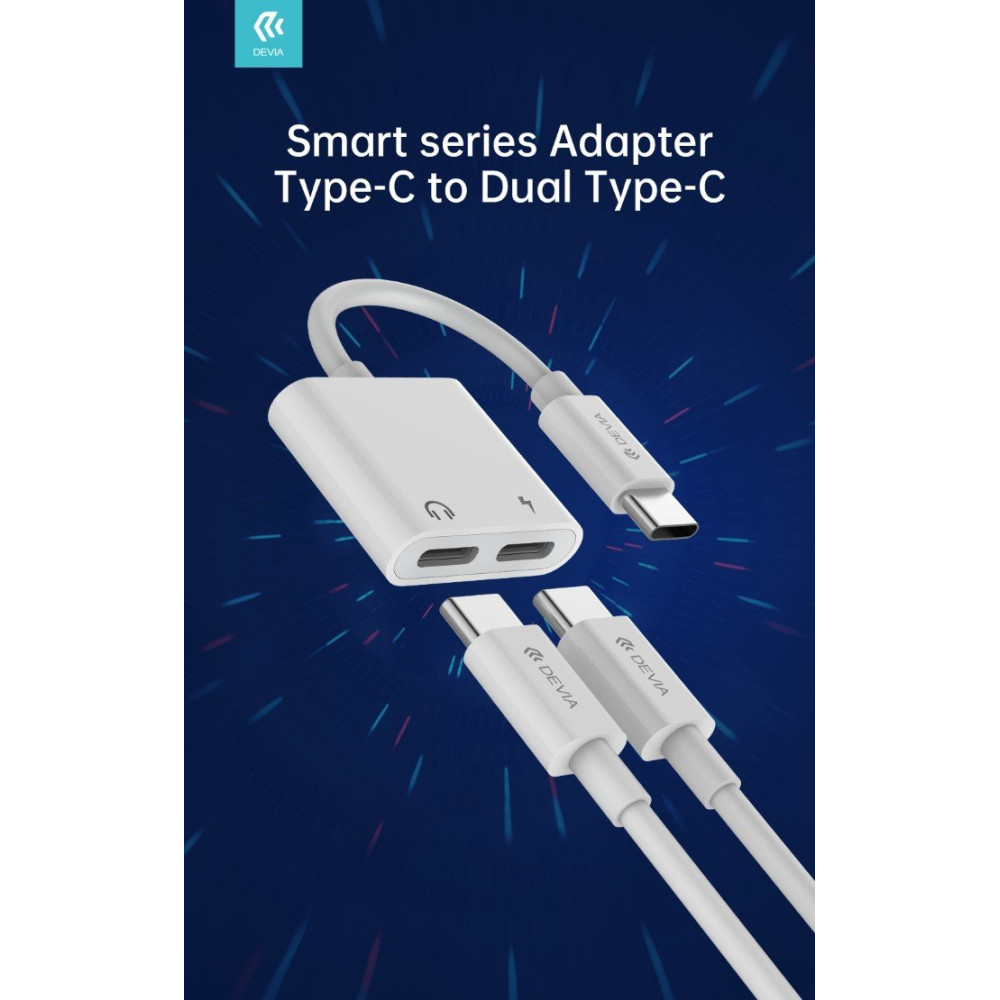 Adattatore Tipo-C per carica e audio connettori Tipo-C DEADCC137