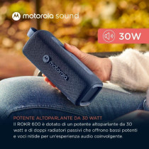 Altoparlante 30W wireless bluetooth Motorola ROKR 600 Blu MXROKR600A