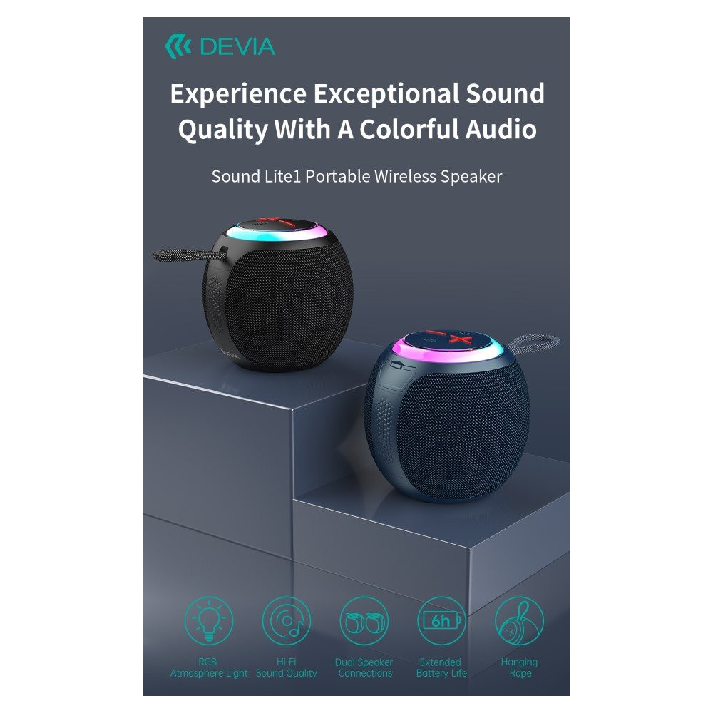Altoparlane Bluetooth 5.3 EM505 Power 5 watt Nero DEEM505226B