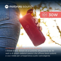 Altoparlante 30W wireless bluetooth Motorola ROKR 600 Rosso MXROKR600R