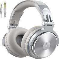 OneOdio Studio Pro 10 Hi-Res Cuffie DJ Cablate c/ Shareporte e Microfono Silver ONEOP10172S