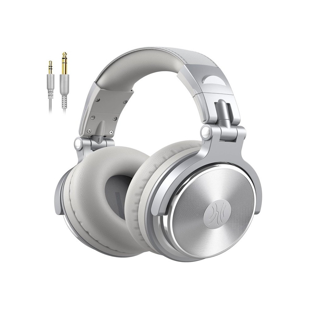 OneOdio Studio Pro 10 Hi-Res Cuffie DJ Cablate c/ Shareporte e Microfono Silver ONEOP10172S