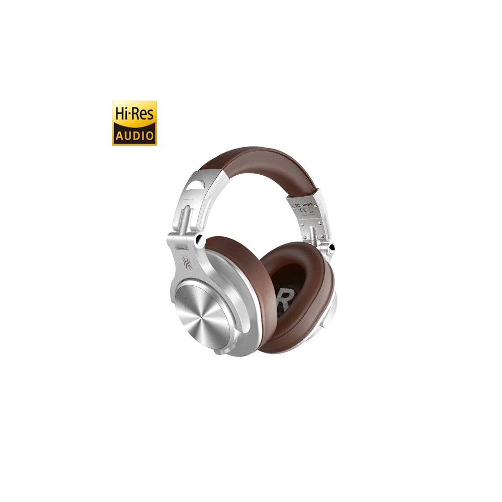 OneOdio Fusion A70 Hi-Res Cuffie DJ Wireless e c/Cavo Silver/Brown ONEOA70038S