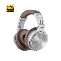 OneOdio Studio Wireless C Hi-Res Cuffie DJ Bluetooth 5.0 Silver/Brown ONEOPC585S