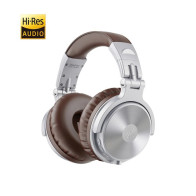 OneOdio Studio Wireless C Hi-Res Cuffie DJ Bluetooth 5.0 Silver/Brown ONEOPC585S