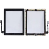 Vetro Touch Adesivi Pulsante per iPad 3 Nero AAA+ RCIPA3SB