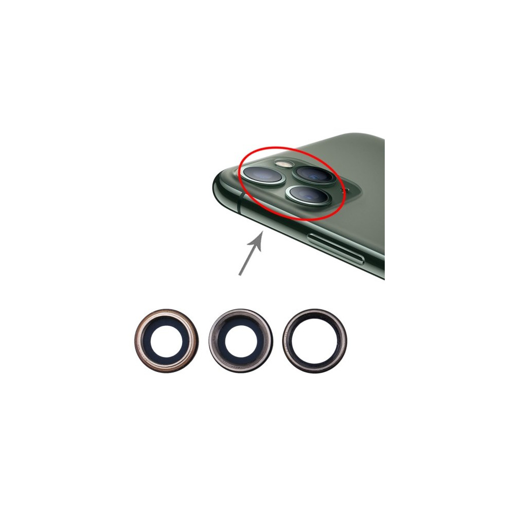 Lente fotocamera posteriore per iPhone 11 Pro Max 3pz Silver SPIP11PRM20