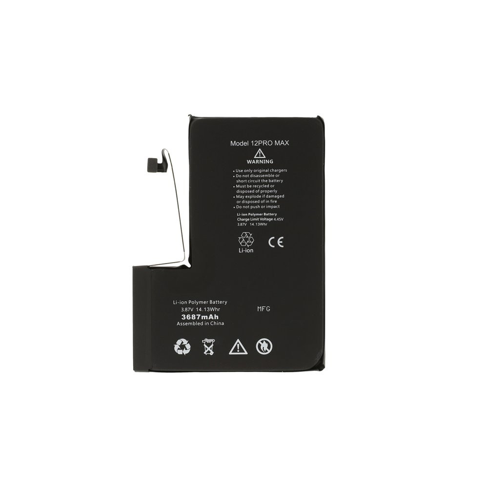 IP 12 Pro Max Batteria Diagnostica 3687 mAh Nero S+ RCIP273216