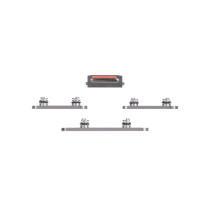 Set pulsanti laterali per iPhone 14Pro / 14Pro Max Silver RCIP140489