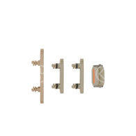 Set pulsanti laterali per iPhone 15/15 Plus giallo RCIP150588