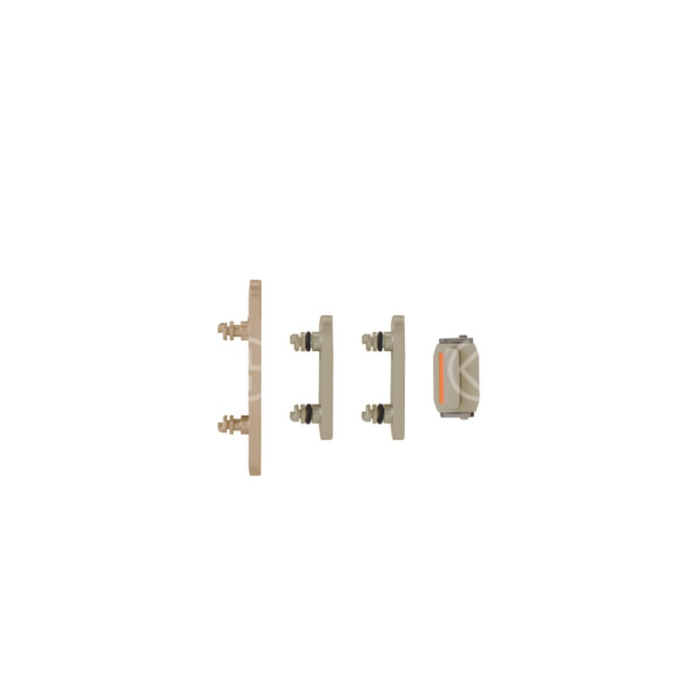 Set pulsanti laterali per iPhone 15/15 Plus giallo RCIP150588